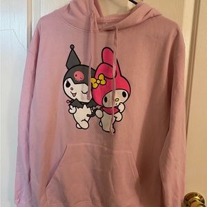 Sanrio My Melody and Kuromi Pullover Hoodie Size M